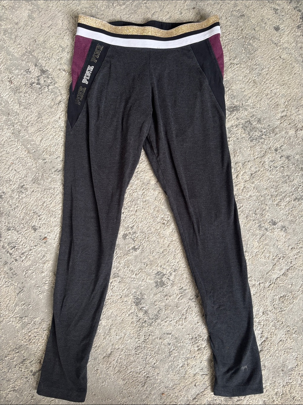 PINK Victoria's Secret Charcoal Gray Leggings